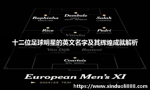 十二位足球明星的英文名字及其辉煌成就解析